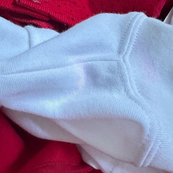 Rare Edition Girl 5 Red Corduroy Jumper Dress Gingham Bow Scotty Dog Appliqué - Picture 7 of 11